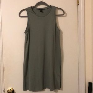 Olive green t shirt dress